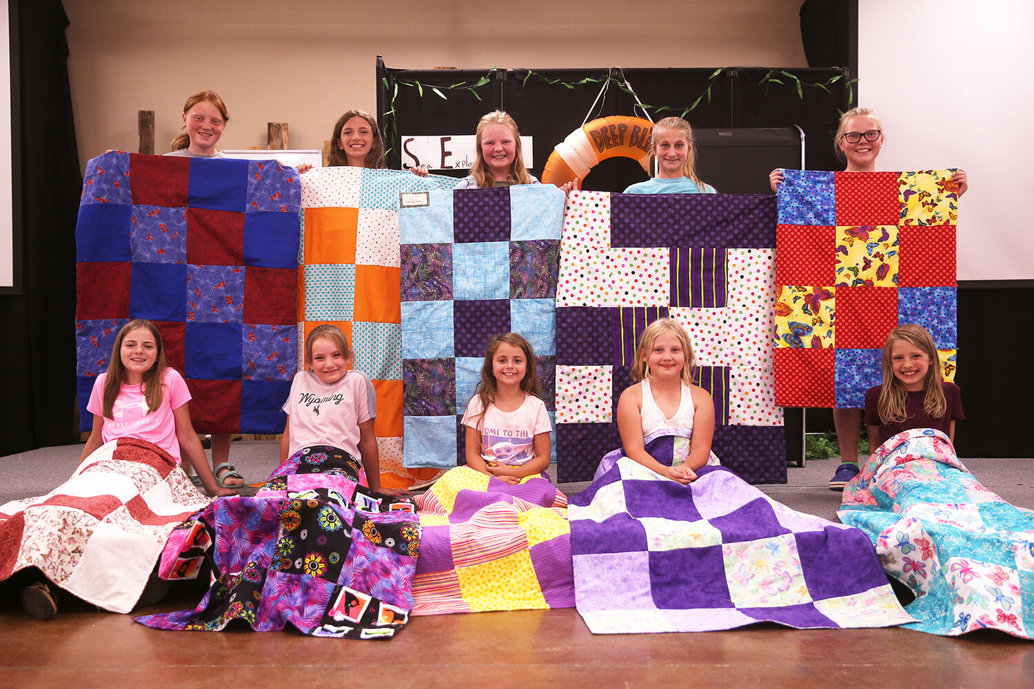 This year's quilting group